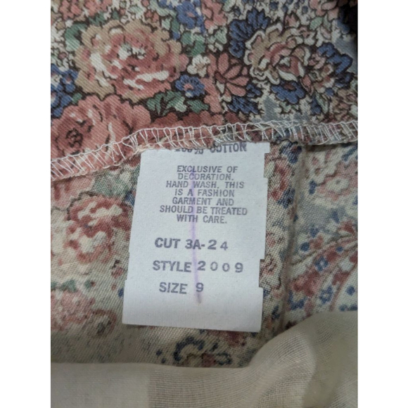 Rae Hepburn Vintage Arabesque 2 Piece Floral Dress Set Cottage Prairie 70s - Picture 7 of 10